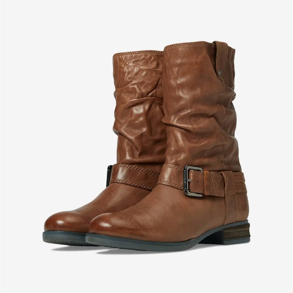NWOB Josef Seibel Sanja 14 Cognac Womens Leather Knee High Boots size 36 US5-5.5 - Picture 1 of 14